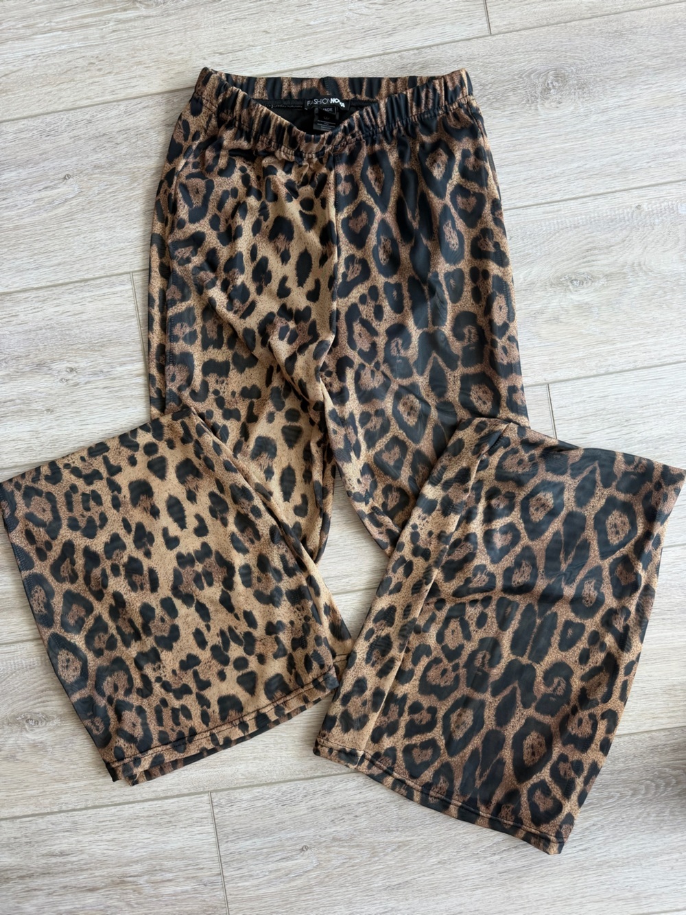 Fashion Nova Leopard Print Wide-Leg Jumpsuit - Brown & Black